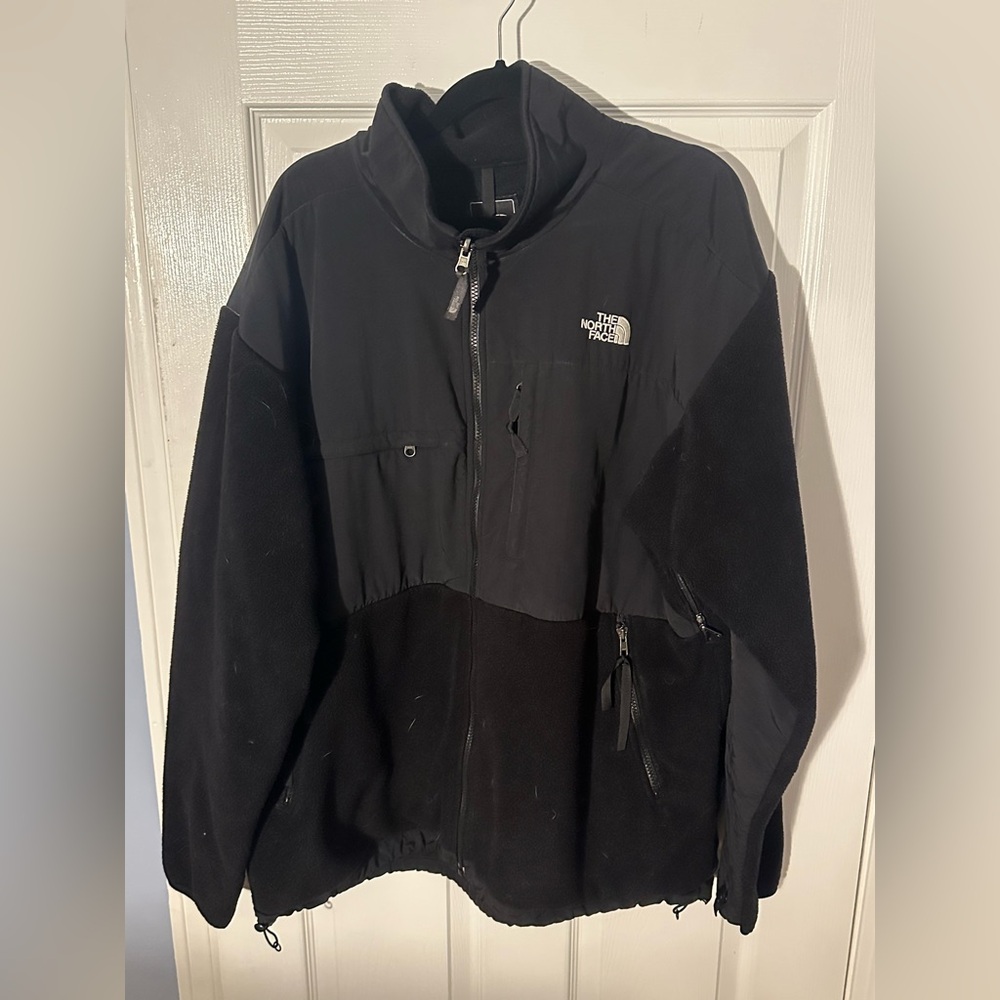 The North Face Mens Black Fleece Zip Up Sweater~XXL
